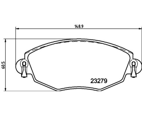 Brake Pad Set, disc brake 8DB 355 009-071 Hella, Image 4
