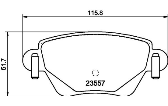Brake Pad Set, disc brake 8DB 355 009-081 Hella, Image 4