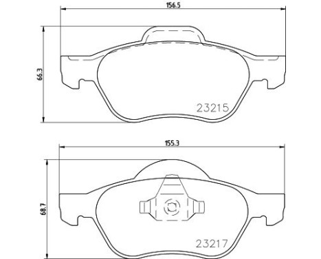 Brake Pad Set, disc brake 8DB 355 009-091 Hella, Image 7