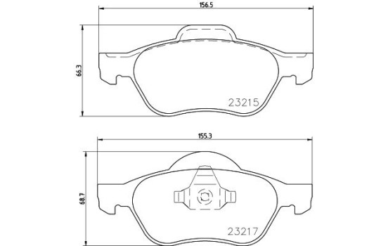 Brake Pad Set, disc brake 8DB 355 009-091 Hella, Image 7