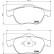 Brake Pad Set, disc brake 8DB 355 009-111 Hella