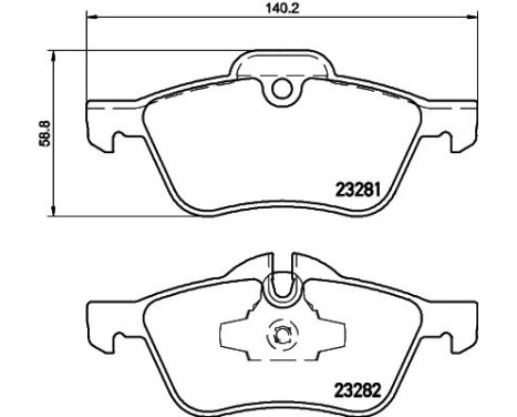Brake Pad Set, disc brake 8DB 355 009-171 Hella, Image 4