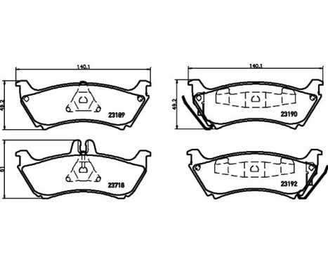 Brake Pad Set, disc brake 8DB 355 009-241 Hella, Image 4