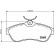 Brake Pad Set, disc brake 8DB 355 009-321 Hella