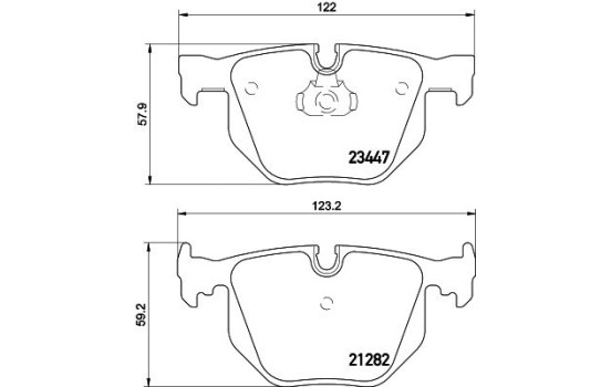 Brake Pad Set, disc brake 8DB 355 009-331 Hella, Image 4