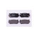 Brake Pad Set, disc brake 8DB 355 009-341 Hella