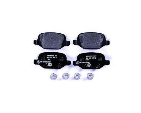 Brake Pad Set, disc brake 8DB 355 009-361 Hella