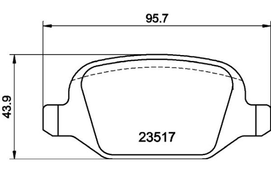 Brake Pad Set, disc brake 8DB 355 009-361 Hella, Image 4