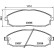Brake Pad Set, disc brake 8DB 355 009-381 Hella, Thumbnail 4