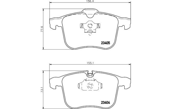 Brake Pad Set, disc brake 8DB 355 009-431 Hella, Image 4