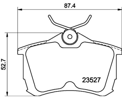 Brake Pad Set, disc brake 8DB 355 009-511 Hella