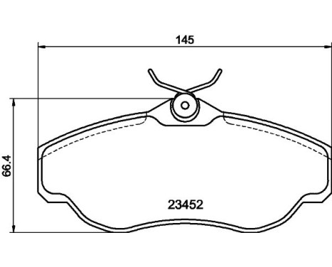Brake Pad Set, disc brake 8DB 355 009-531 Hella, Image 4