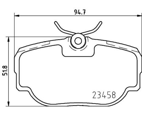 Brake Pad Set, disc brake 8DB 355 009-541 Hella, Image 4