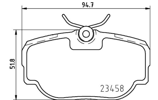 Brake Pad Set, disc brake 8DB 355 009-541 Hella, Image 4