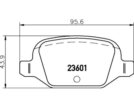 Brake Pad Set, disc brake 8DB 355 009-551 Hella, Image 4