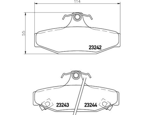 Brake Pad Set, disc brake 8DB 355 009-571 Hella, Image 4