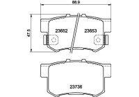 Brake Pad Set, disc brake 8DB 355 009-581 Hella