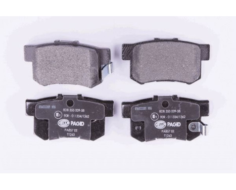 Brake Pad Set, disc brake 8DB 355 009-581 Hella, Image 2