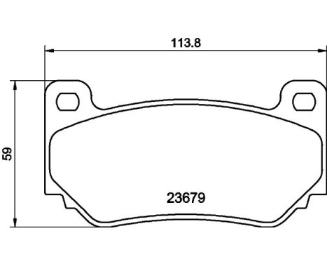 Brake Pad Set, disc brake 8DB 355 009-721 Hella, Image 4
