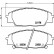 Brake Pad Set, disc brake 8DB 355 009-731 Hella