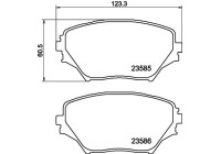 Brake Pad Set, disc brake 8DB 355 009-741 Hella Pagid GmbH