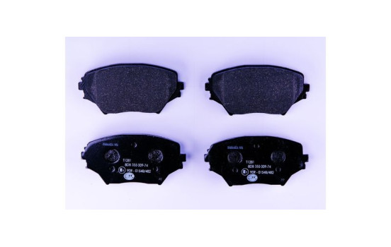 Brake Pad Set, disc brake 8DB 355 009-741 Hella