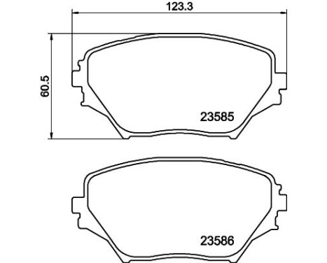 Brake Pad Set, disc brake 8DB 355 009-741 Hella, Image 4
