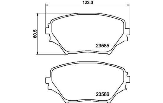 Brake Pad Set, disc brake 8DB 355 009-741 Hella, Image 4