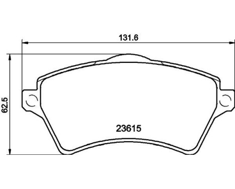 Brake Pad Set, disc brake 8DB 355 009-761 Hella, Image 4