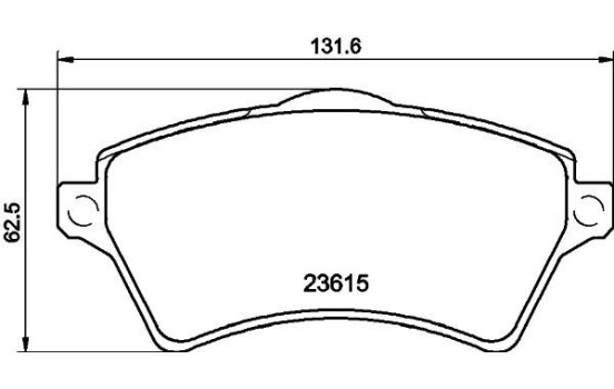 Brake Pad Set, disc brake 8DB 355 009-761 Hella, Image 4