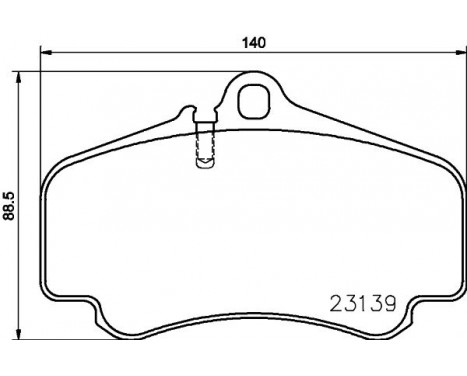 Brake Pad Set, disc brake 8DB 355 009-841 Hella