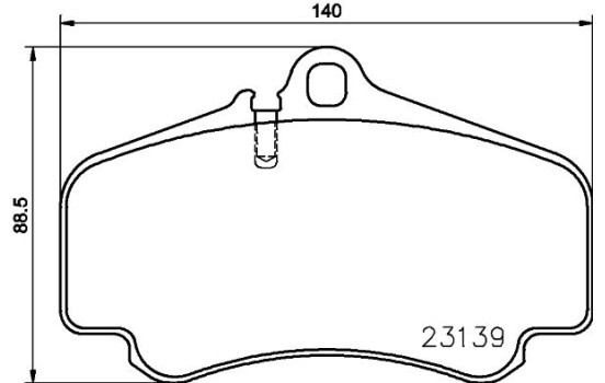 Brake Pad Set, disc brake 8DB 355 009-841 Hella