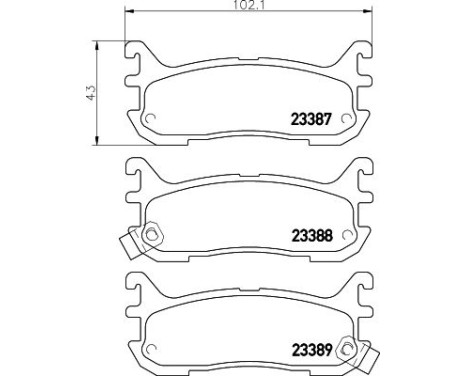 Brake Pad Set, disc brake 8DB 355 009-911 Hella, Image 4