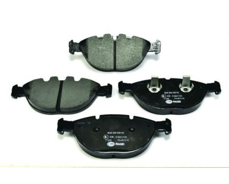 Brake Pad Set, disc brake 8DB 355 009-921 Hella Pagid GmbH