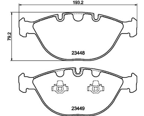Brake Pad Set, disc brake 8DB 355 009-921 Hella, Image 4