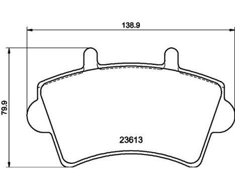 Brake Pad Set, disc brake 8DB 355 010-021 Hella, Image 4