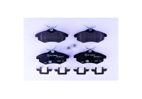 Brake Pad Set, disc brake 8DB 355 010-161 Hella