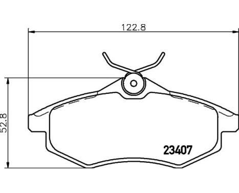 Brake Pad Set, disc brake 8DB 355 010-161 Hella, Image 4