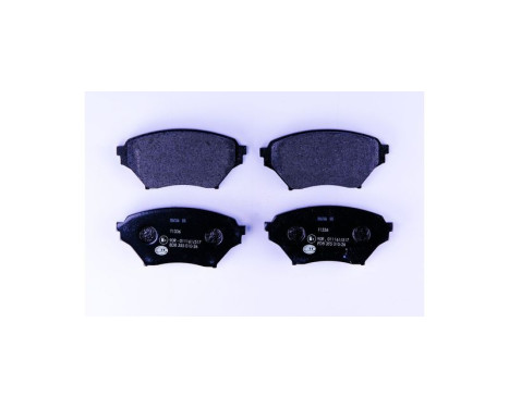 Brake pad set, disc brake 8DB 355 010-261 Hella