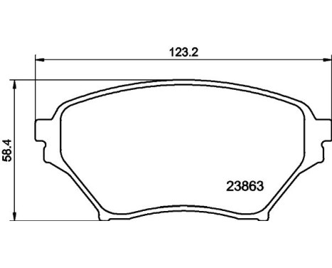 Brake pad set, disc brake 8DB 355 010-261 Hella, Image 4