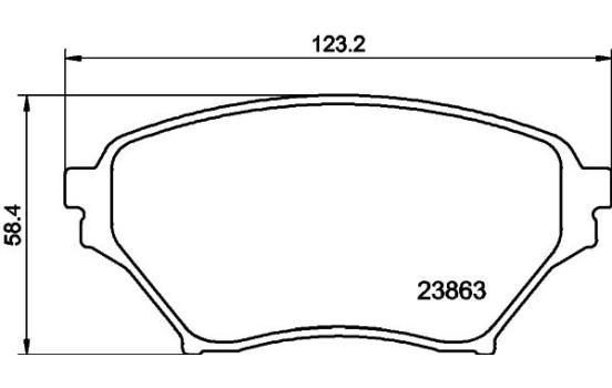 Brake pad set, disc brake 8DB 355 010-261 Hella, Image 4
