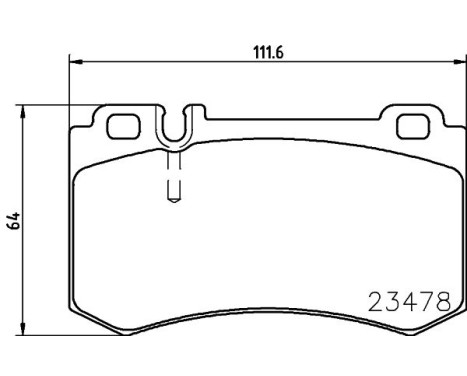 Brake Pad Set, disc brake 8DB 355 010-291 Hella, Image 4