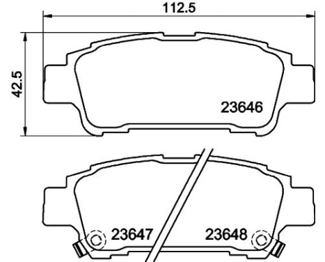 Brake Pad Set, disc brake 8DB 355 010-311 Hella Pagid GmbH