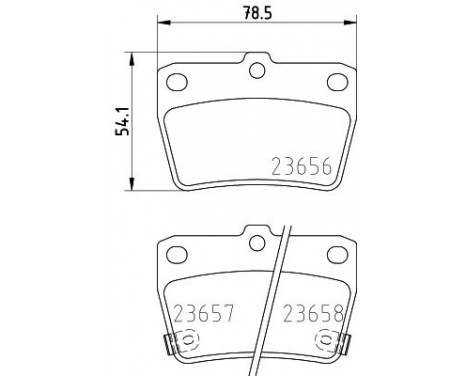 Brake Pad Set, disc brake 8DB 355 010-521 Hella Pagid GmbH
