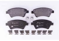 Brake Pad Set, disc brake 8DB 355 010-541 Hella