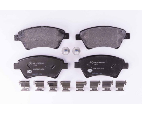 Brake Pad Set, disc brake 8DB 355 010-541 Hella