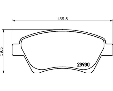 Brake Pad Set, disc brake 8DB 355 010-541 Hella, Image 4