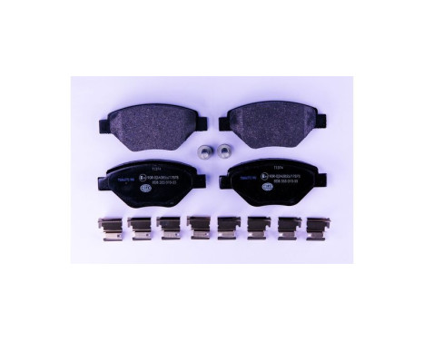 Brake Pad Set, disc brake 8DB 355 010-551 Hella