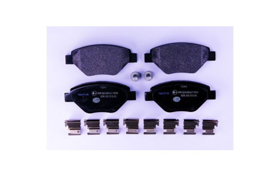 Brake Pad Set, disc brake 8DB 355 010-551 Hella