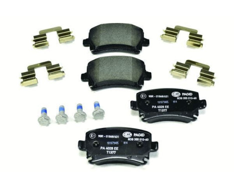 Brake Pad Set, disc brake 8DB 355 010-601 Hella Pagid GmbH, Image 2